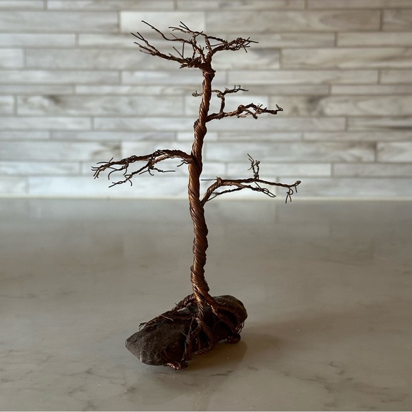 Copper Wire Miniature Bonsai Tree - Picture 8 of 10